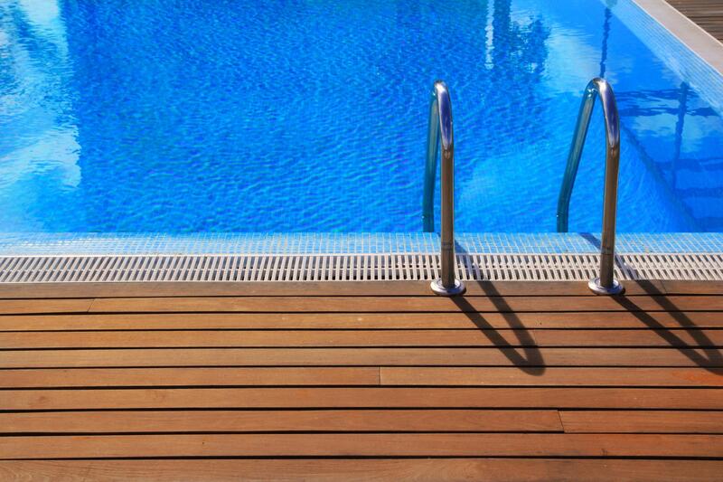 composite pool decking completed